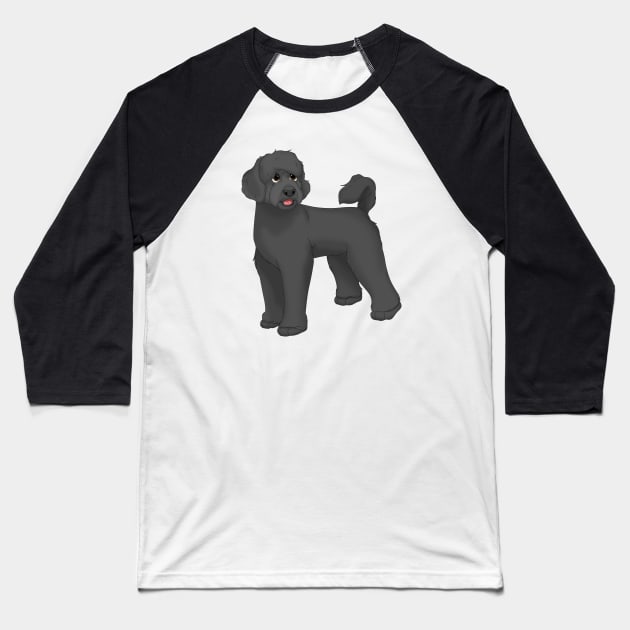 Black Portuguese Water Dog Baseball T-Shirt by millersye